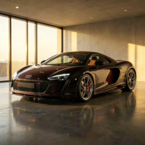 Intérieur raffiné de l'Audi R8, combinant luxe et modernité avec des matériaux nobles