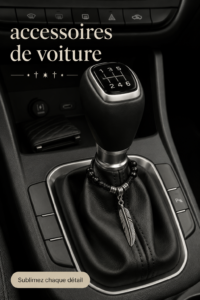 Une voiture avec des accessoires auto confortables et pratiques, tels que des coussins et des housses de siège