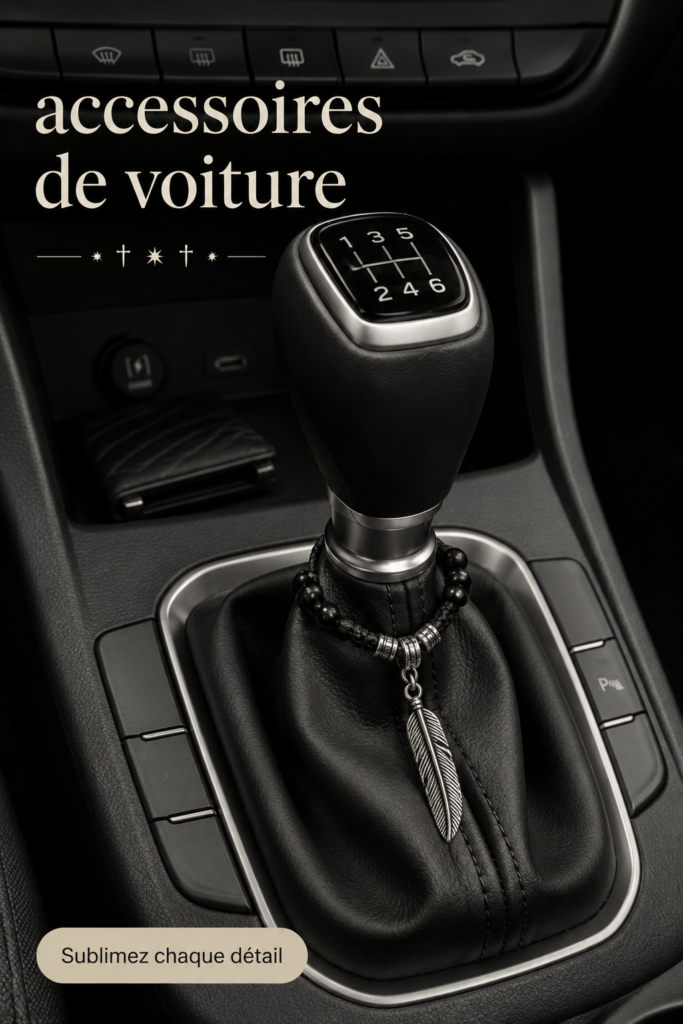 Une voiture avec des accessoires auto confortables et pratiques, tels que des coussins et des housses de siège