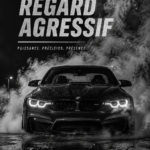BMW avec un look agressif et stylé sur une route moderne.