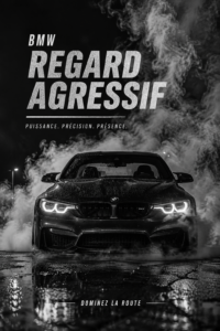 BMW avec un look agressif et stylé sur une route moderne.