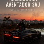 Lamborghini Aventador SVJ, une supercar élégante avec une finition flamboyante.