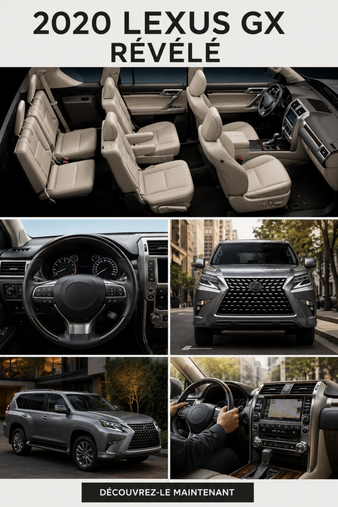 La Lexus GX 2020, SUV élégant et robuste, prête pour l'aventure.