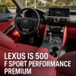 Lexus IS 500 F SPORT Performance Premium en action, affichant son design sportif et élégant.
