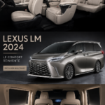 Lexus LM 2024, véhicule luxueux avec un design élégant dans un environnement urbain.