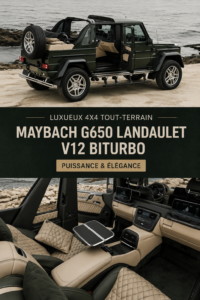 Maybach G650, 4x4 de luxe, en pleine nature