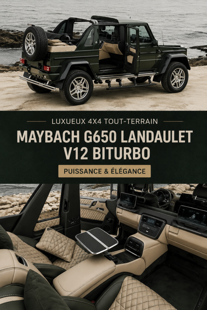 Maybach G650, 4x4 de luxe, en pleine nature