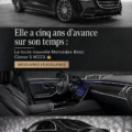 Vue extérieure de la Mercedes-Benz S-Class W223, un modèle alliant luxe et innovation.