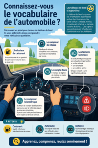 Femmes explorant le vocabulaire automobile avec un livre et une voiture en arrière-plan.