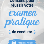 Un élève au volant pendant un examen de conduite, se préparant avec concentration.
