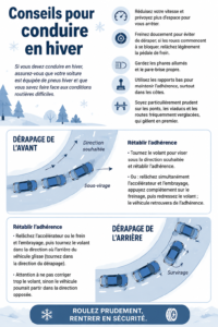 Conseils de conduite en hiver pour rester en sécurité sur la route