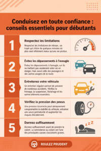 Femme souriante au volant d'une voiture, prête à conduire en toute confiance
