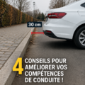 Femme conduisant une voiture avec concentration sur la route