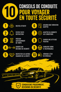 Femme au volant prenant des notes pour une conduite sûre