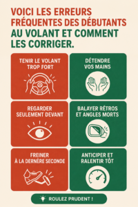 Une femme conduisant une voiture avec assurance, illustrant une conduite en toute sécurité.
