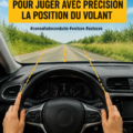 Visuel d'une personne utilisant ses doigts pour positionner les roues d'une voiture.