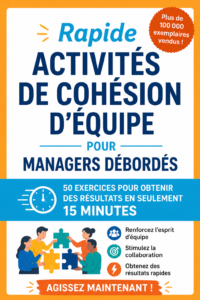 Une équipe de managers se réunissant pour une activité de team-building rapide.