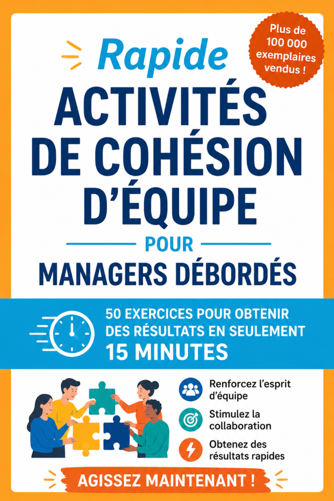 Une équipe de managers se réunissant pour une activité de team-building rapide.
