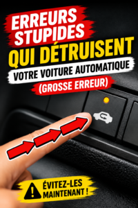 Femme conduisant une voiture automatique, concentrée sur la route