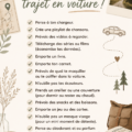 Voyage en voiture agréable avec des enfants, preparation de longs trajets