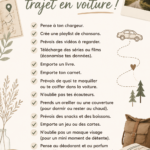 Voyage en voiture agréable avec des enfants, preparation de longs trajets