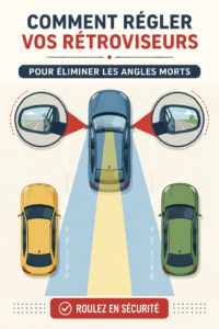 Réglage des rétroviseurs de voiture pour éviter les angles morts