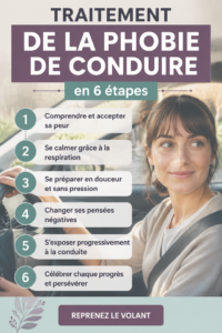 femme sur le point de prendre le volant avec sérénité