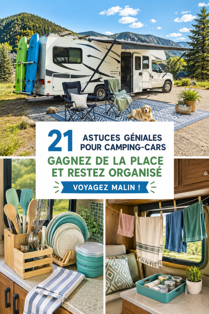 Un camion bien organisé avec des espaces de rangement pratiques pour les chauffeurs professionnels.