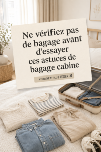 Femme organisant son bagage à main pour un voyage