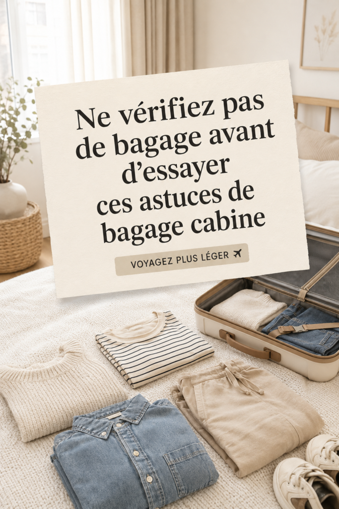 Femme organisant son bagage à main pour un voyage