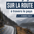 Chauffeuse professionnelle en road trip avec sa voiture, profitant du paysage.