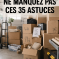 Un guide pratique sur l'emballage pour un déménagement réussi avec des outils variés.