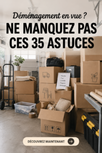 Un guide pratique sur l'emballage pour un déménagement réussi avec des outils variés.