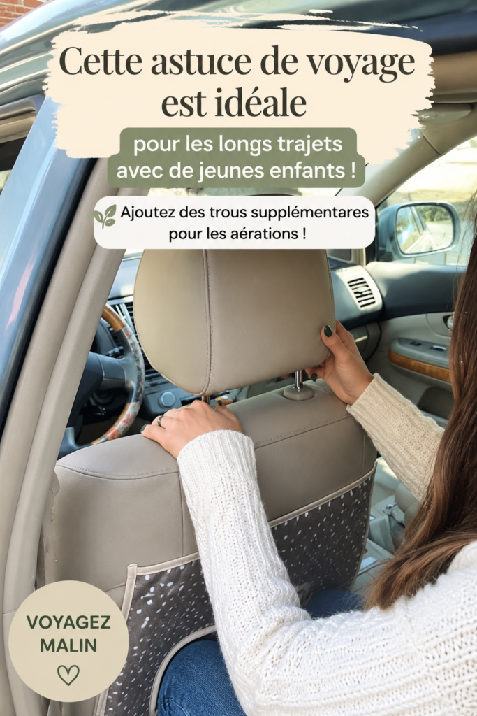 Une famille en voiture avec enfants, préparant un long voyage.