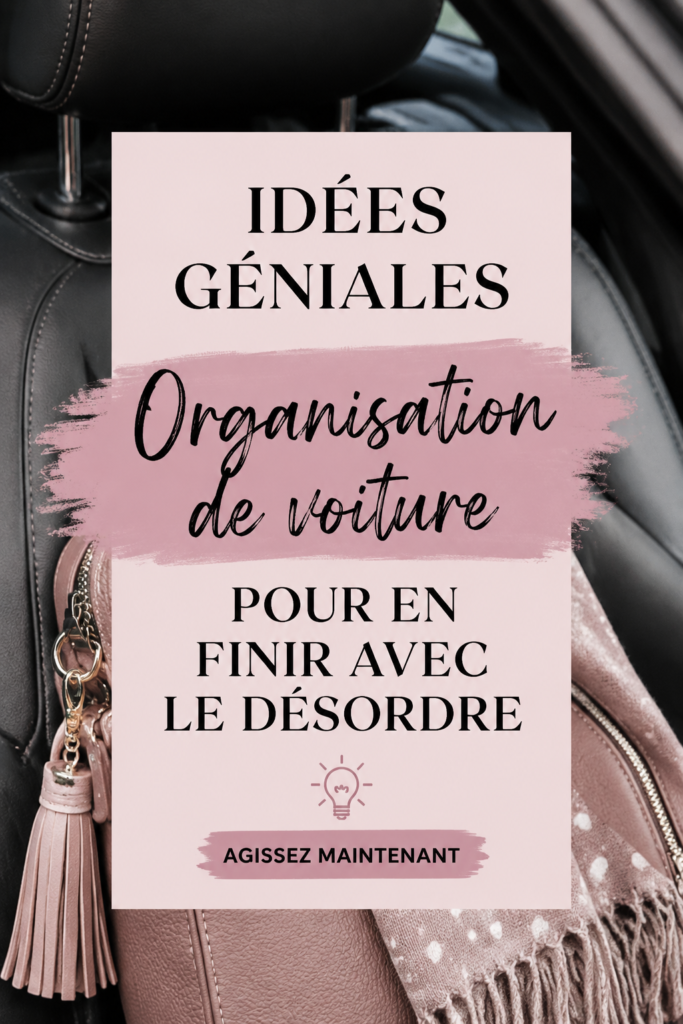 Image d'une voiture bien organisée avec des rangements pratiques.