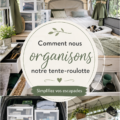Camping-car bien organisé avec des espaces de rangement optimisés.
