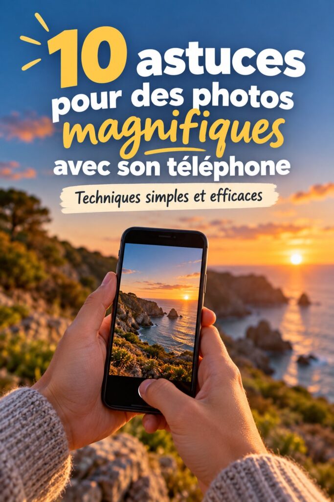 Une femme utilisant son téléphone Android pour prendre des photos en pleine nature.