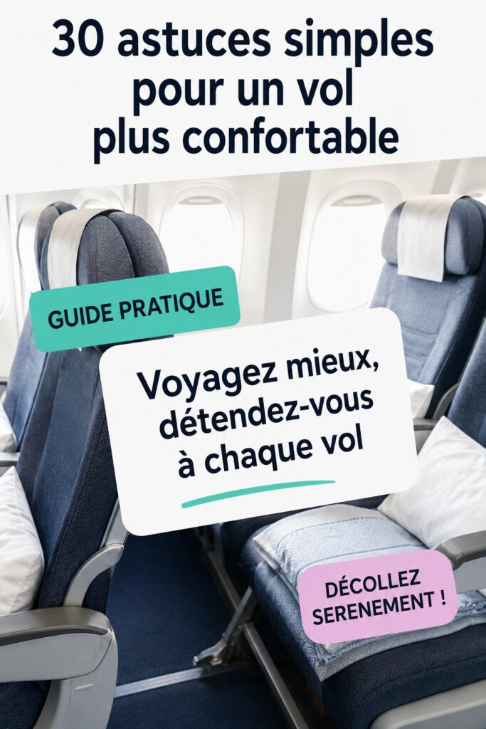 Une femme heureuse dans un avion, profitant d'un vol confortable.