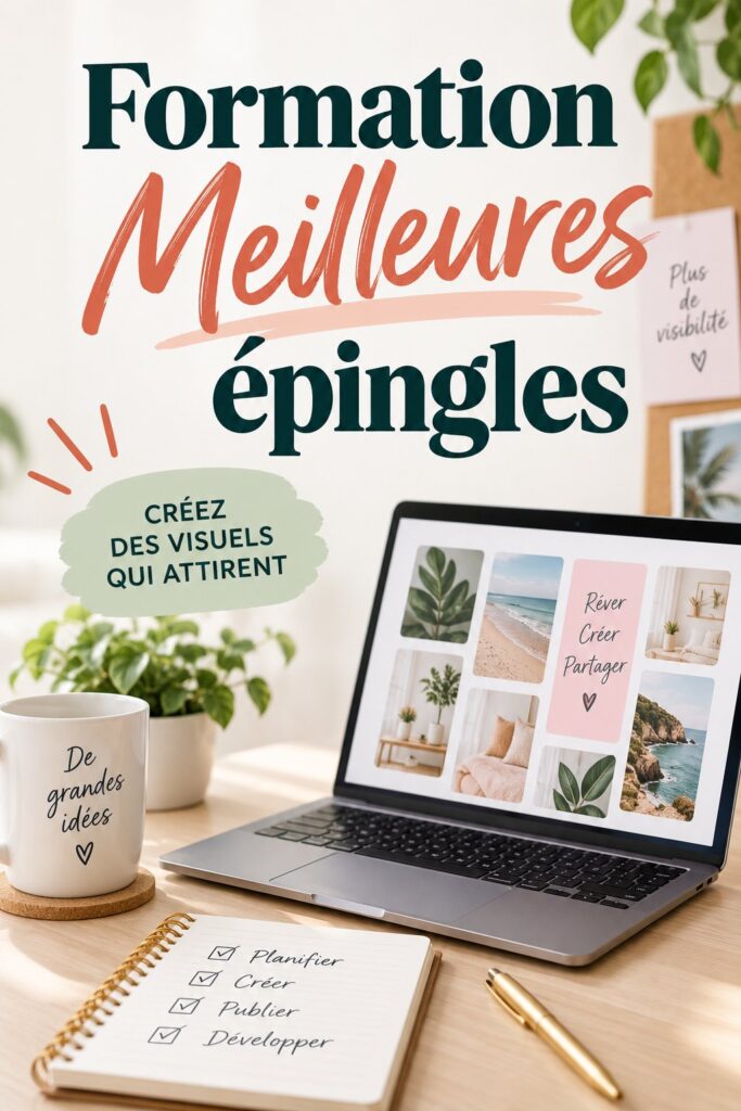Épingles colorées et attrayantes créées pour un public féminin, représentant des conseils professionnels.