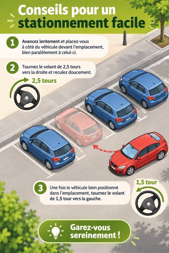 Conseils pour un stationnement facile et sécurisé pour chauffeurs professionnels.