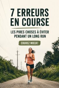Femme courant sur une longue distance dans un parc, illustrant les conseils de course.