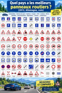 Une belle route avec des panneaux de signalisation clairs et visibles