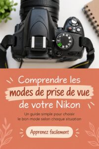 Une femme regardant un Nikon DSLR, prête à capturer des souvenirs précieux.