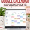 Capture d'écran de Google Calendar avec un emploi du temps de chauffeur professionnel bien organisé.