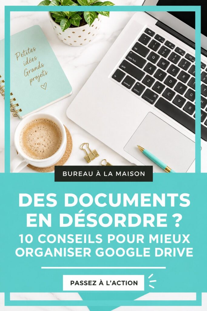 Capture d'écran d'une interface Google Drive bien organisée avec des dossiers clairs.