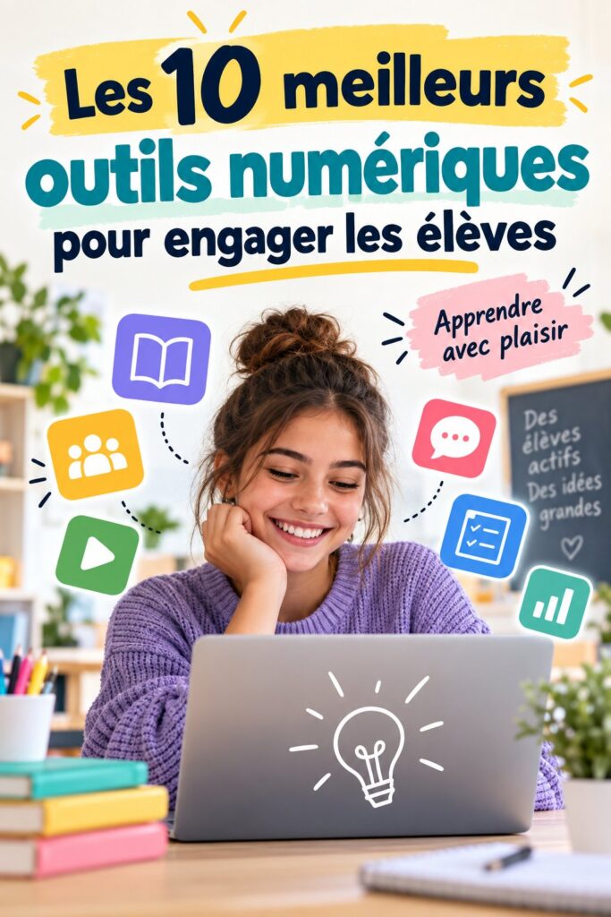 Une enseignante utilisant un outil technologique pour engager ses étudiants en classe.