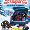 Une voiture équipée pour l'hiver avec des accessoires de sécurité