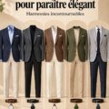 Femme stylée portant un blazer navy et un pantalon gris, reflet d'un style professionnel soigné.