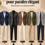 Femme stylée portant un blazer navy et un pantalon gris, reflet d'un style professionnel soigné.