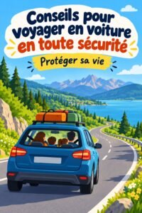 Femme conduisant prudemment dans une voiture, illustrant des conseils de sécurité routière.